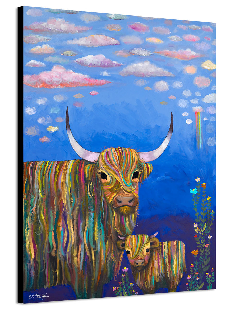 Highland Cow Calf - PRINT - Eli Halpin