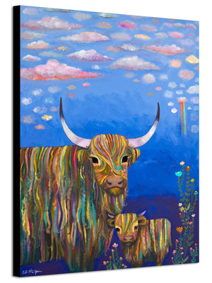 Highland Cow Calf - PRINT - Eli Halpin