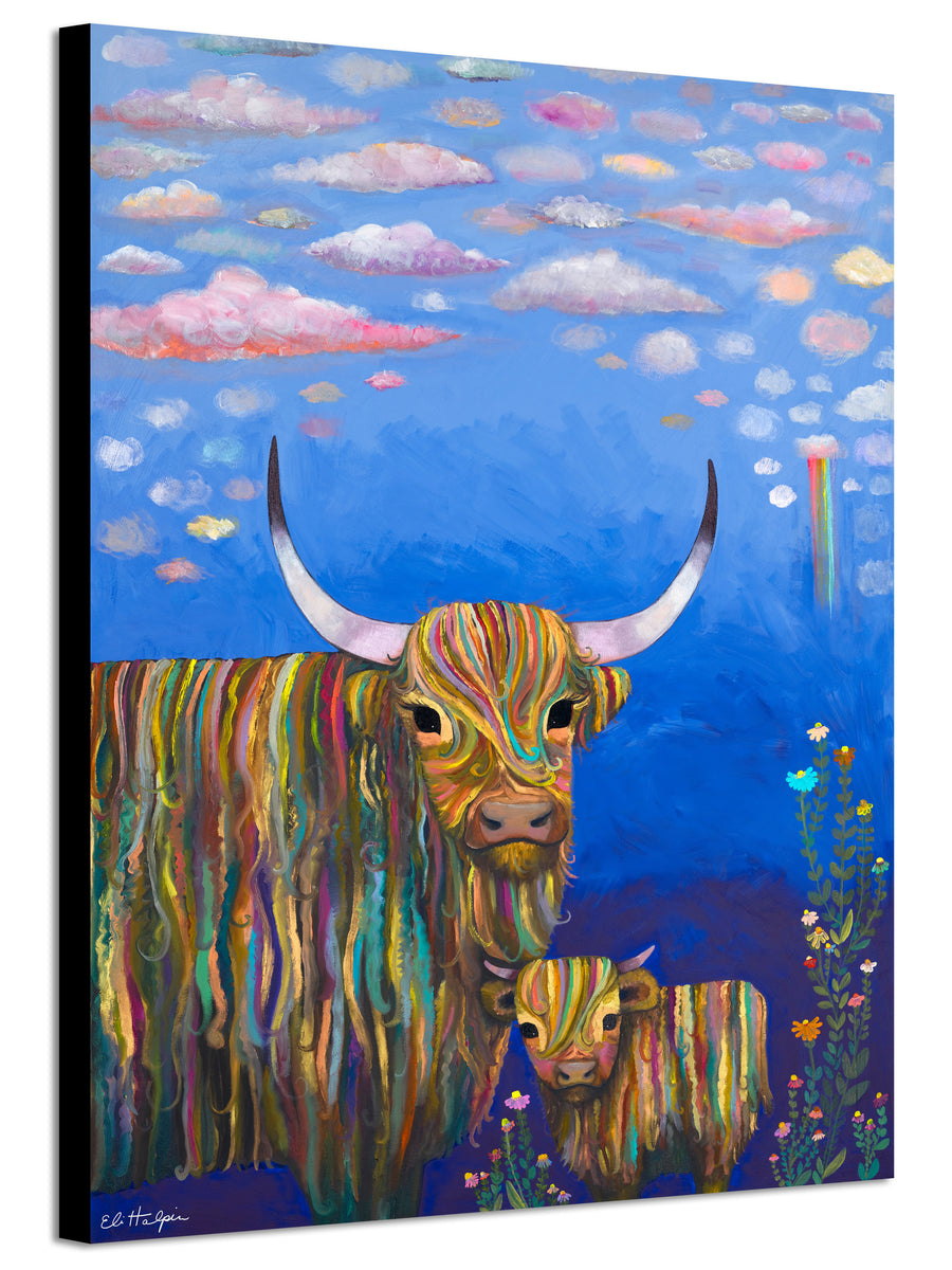 Highland Cow Calf - PRINT - Eli Halpin