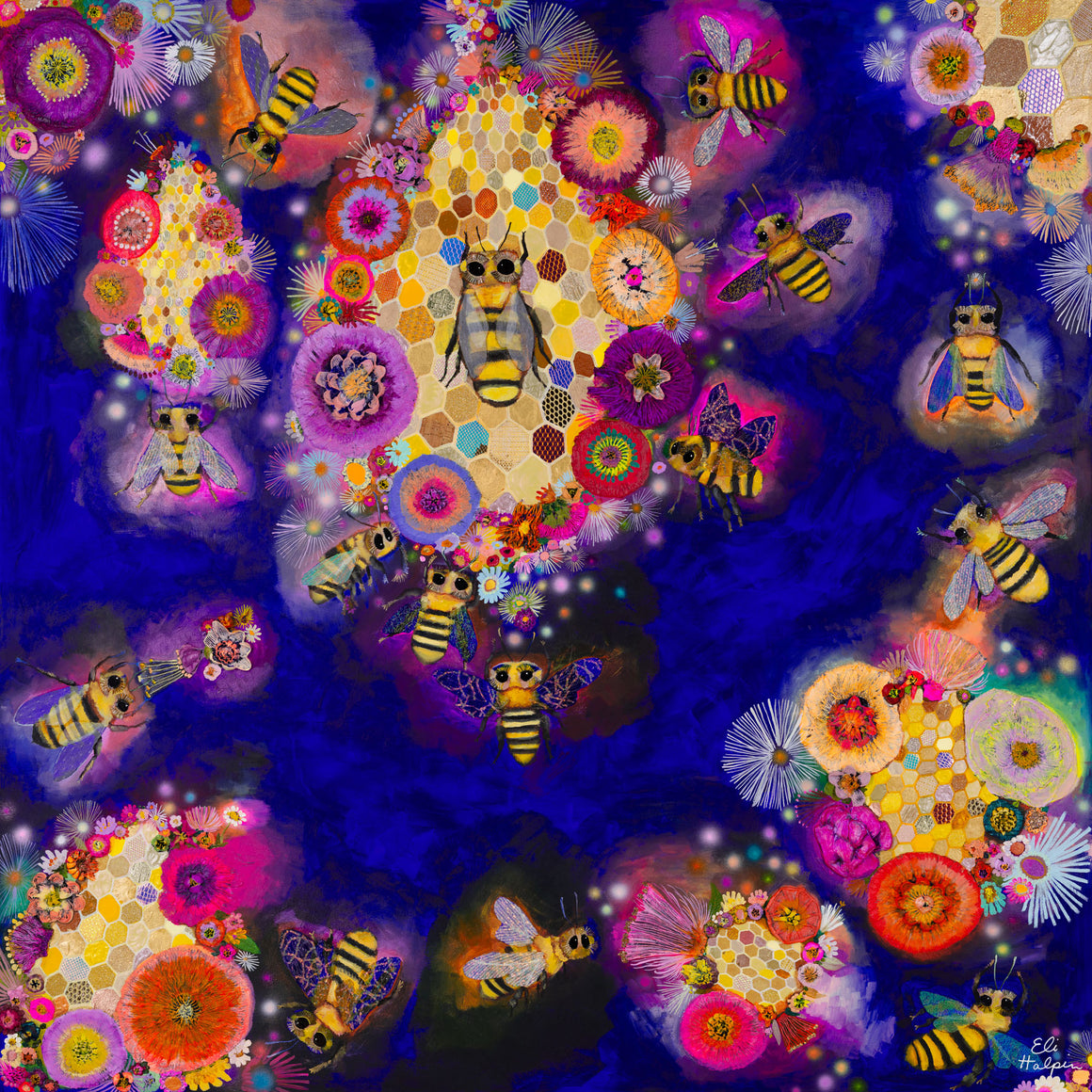 Bees in Ball Gown Wings- PRINT - Eli Halpin