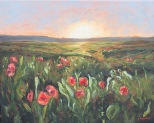 With the Days End   - MOOCHIE - 13.5x15.5"