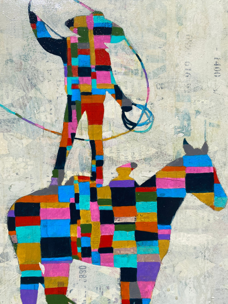 Patchwork Ropetrick - Judy Paul - 18x18"