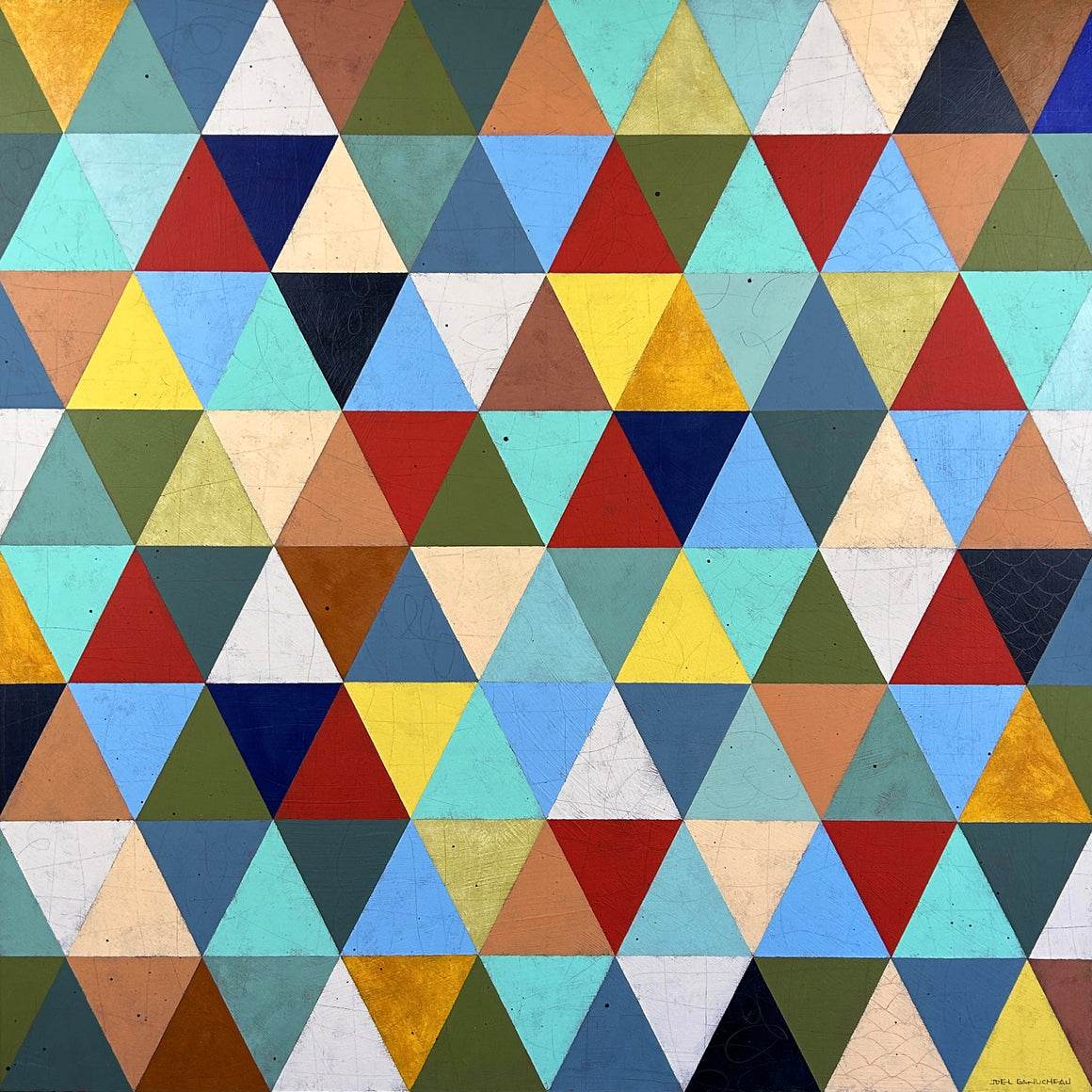 Ice Cream Cones 1 - ORIGINAL - Joel Ganucheau - 35.5x35.5"