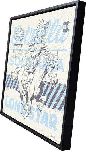 "I wasn't born in TX, but..."  - Beast Screenprint - 18.5x18.5"