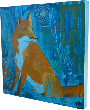 Fox Moon - Judy Paul - 20x20”