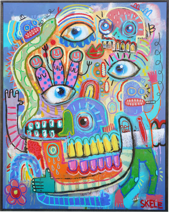 Joggin' in my Noggin' - Jeff Skele - 48x60"