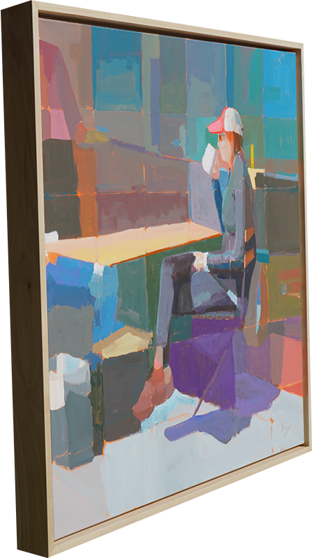 Sipping Coffee - Randall Kirby Cogburn - 31x31"
