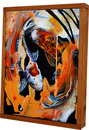 Koi Ponds - Sandra Boskamp - 12x15"