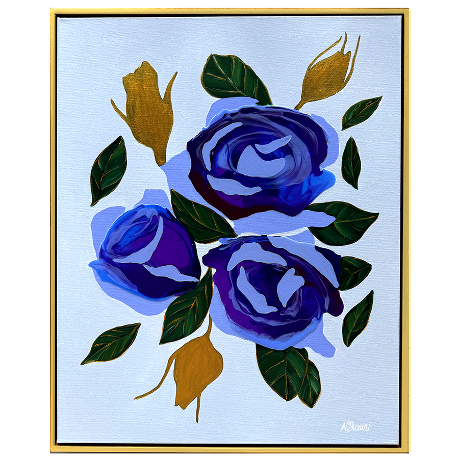 Lavender Lisianthus - Neena Buxani - 24x30"