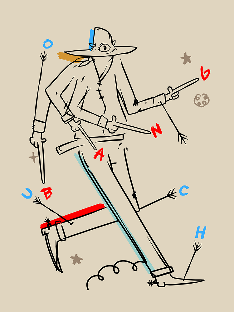 Learning to Cowboy - Gerardo Rodriguez - Print