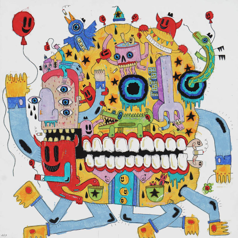 Let's Party! - Jeff Skele - 50x50"
