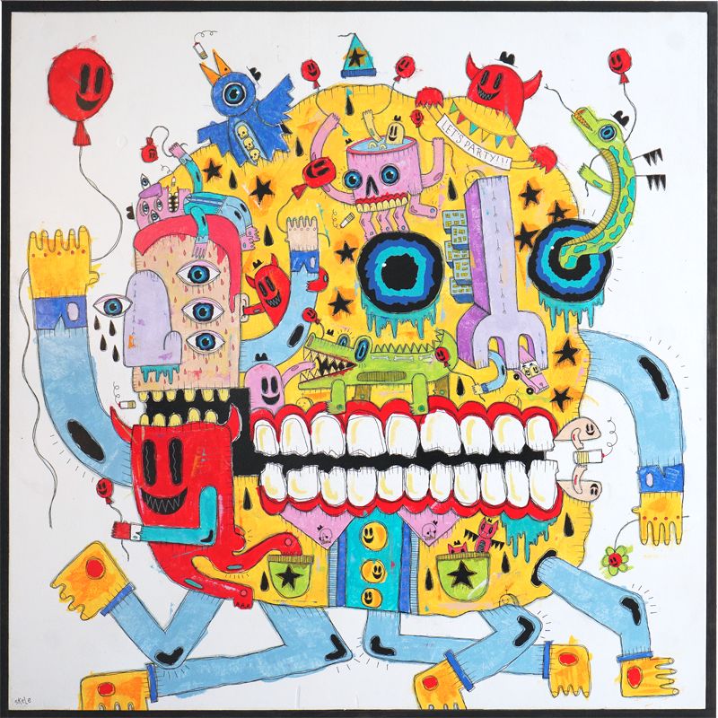 Let's Party! - Jeff Skele - 50x50"