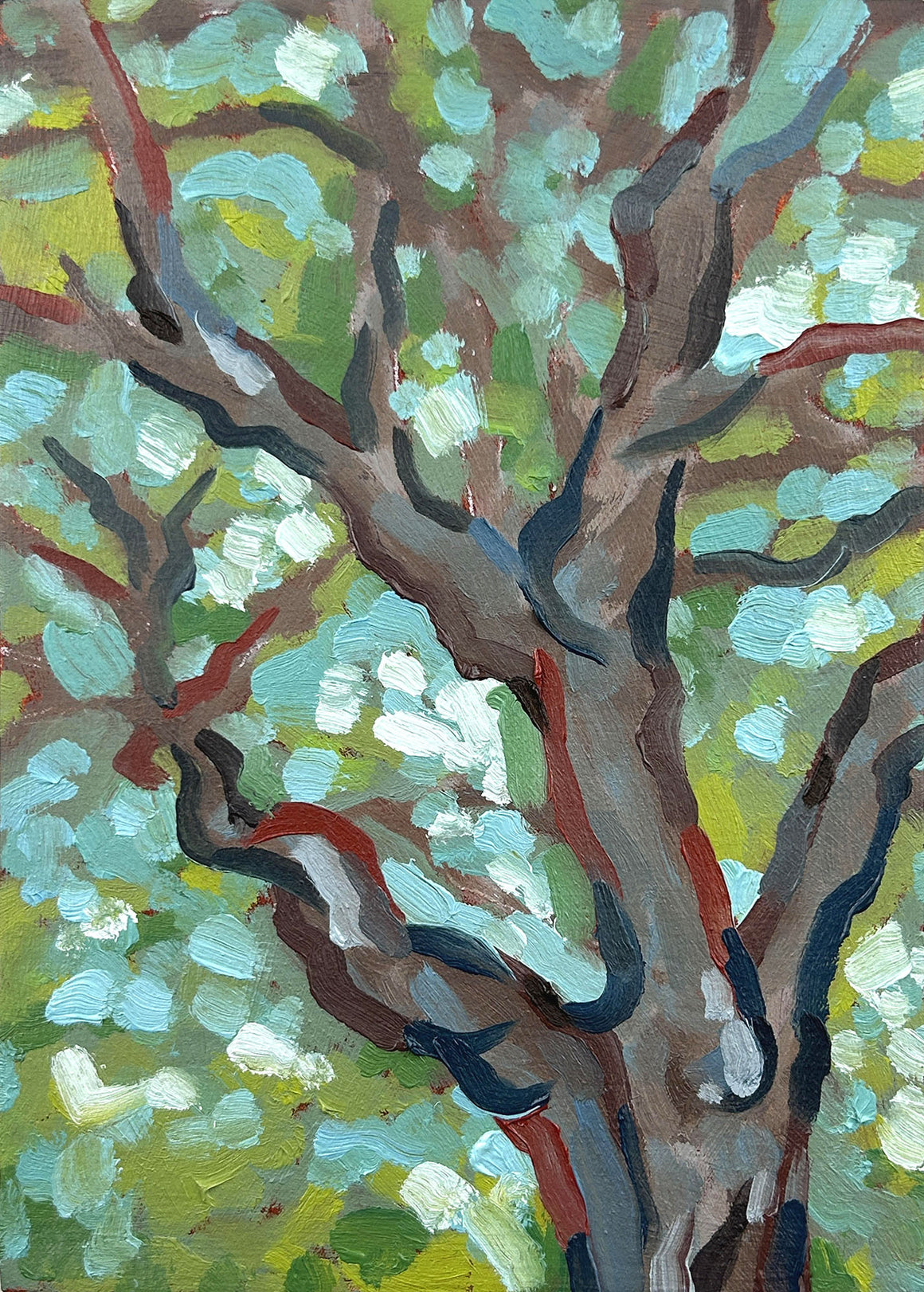 Little Emerald Forest - ORIGINAL - Joel Ganucheau - 5x7"