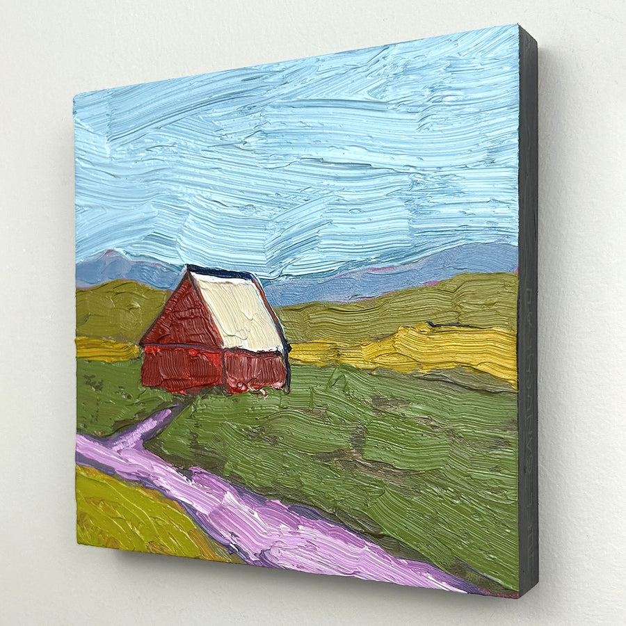 Little Red Barn - ORIGINAL - Joel Ganucheau - 6x6"