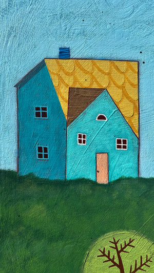 Happy Houses - ORIGINAL - Joel Ganucheau - 24x32"
