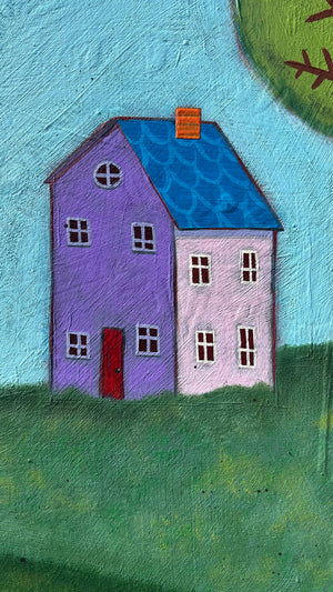 Happy Houses - ORIGINAL - Joel Ganucheau - 24x32"