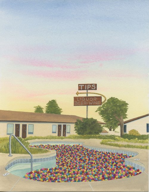 Party Over Here - Heather Sundquist Hall - 11x14"(print)