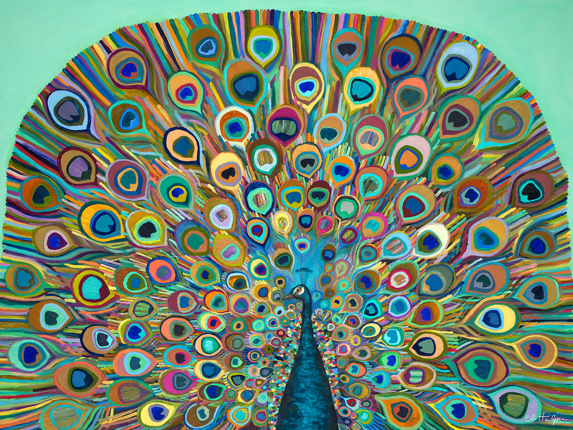 Peacock in Bloom - PRINT - Eli Halpin