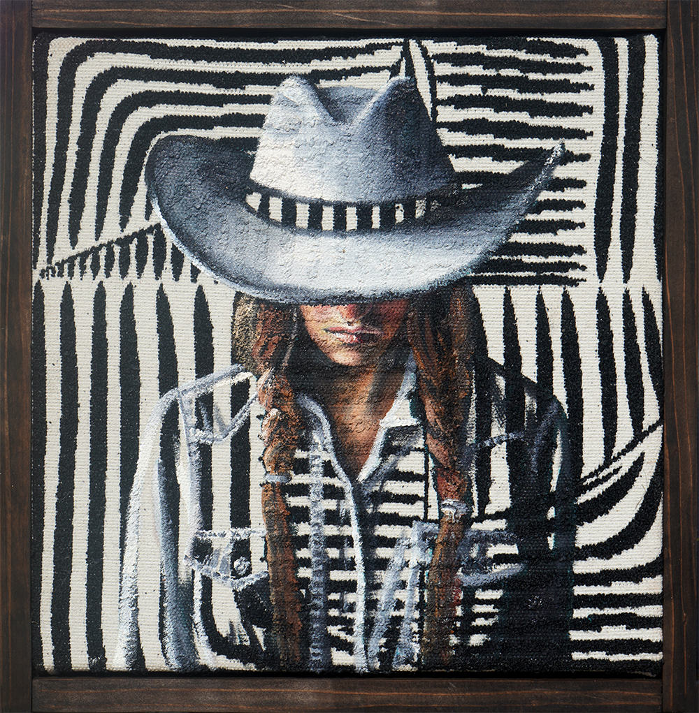 Cowgirl - Sandra Boskamp - 12x12"