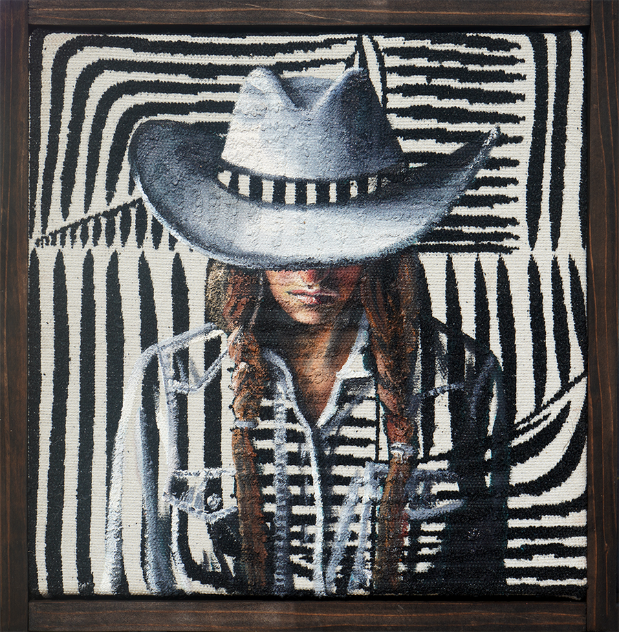 Cowgirl - Sandra Boskamp - 12x12"