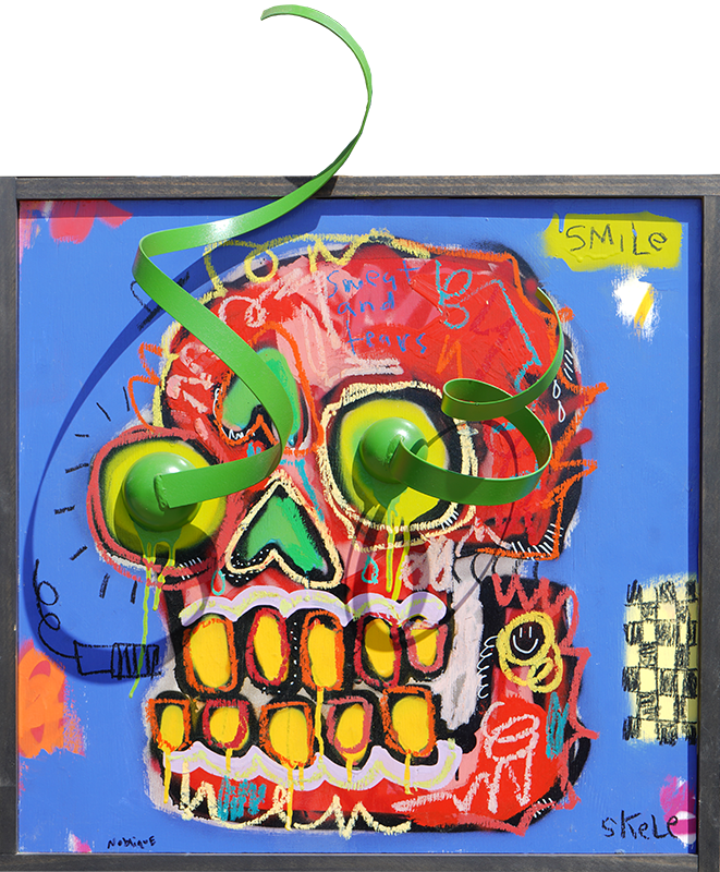 Smile, it's Almost Over Series: - Jeff Skele - 24x24"