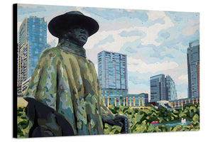 Stevie Ray Vaughan Over Austin - PRINT - Joel Ganucheau