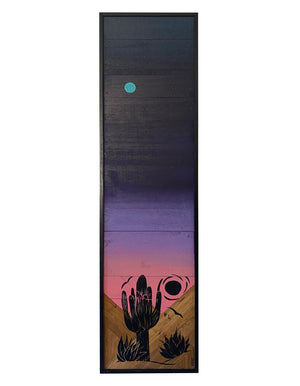 Saguaro Dusk #4 - Raymond Allen - 6x24"