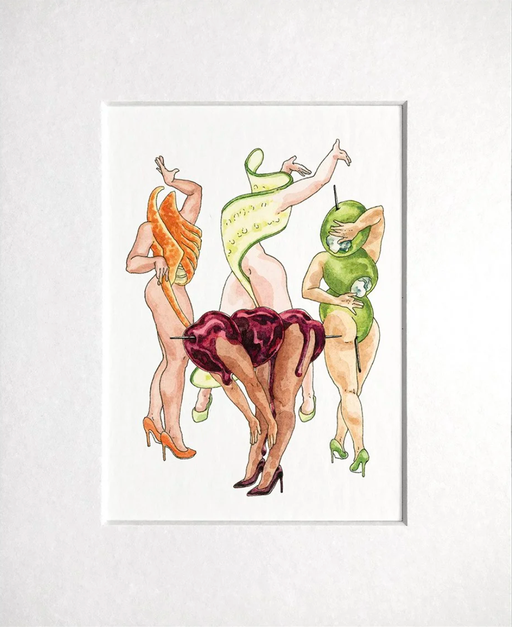 Garnish Gorls - Jennifer Pate - 8x10" (PRINT)