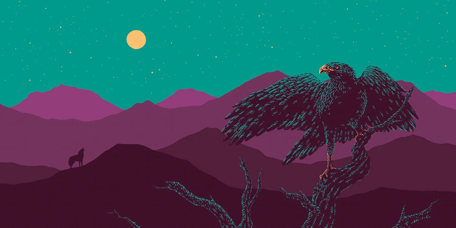 Harris's Hawk - Dan Grissom - 12x24"