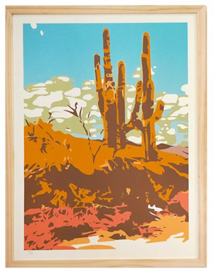 Open Heart (Screen print triptych) - Landry McMeans - 56 x 24"