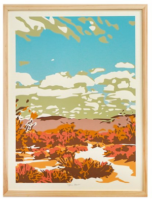 Open Heart (Screen print triptych) - Landry McMeans - 56 x 24"