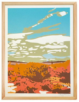 Open Heart (Screen print triptych) - Landry McMeans - 56 x 24"