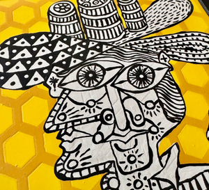 "The Beekeeper" - Brian Phillips - 5.25x5.25"