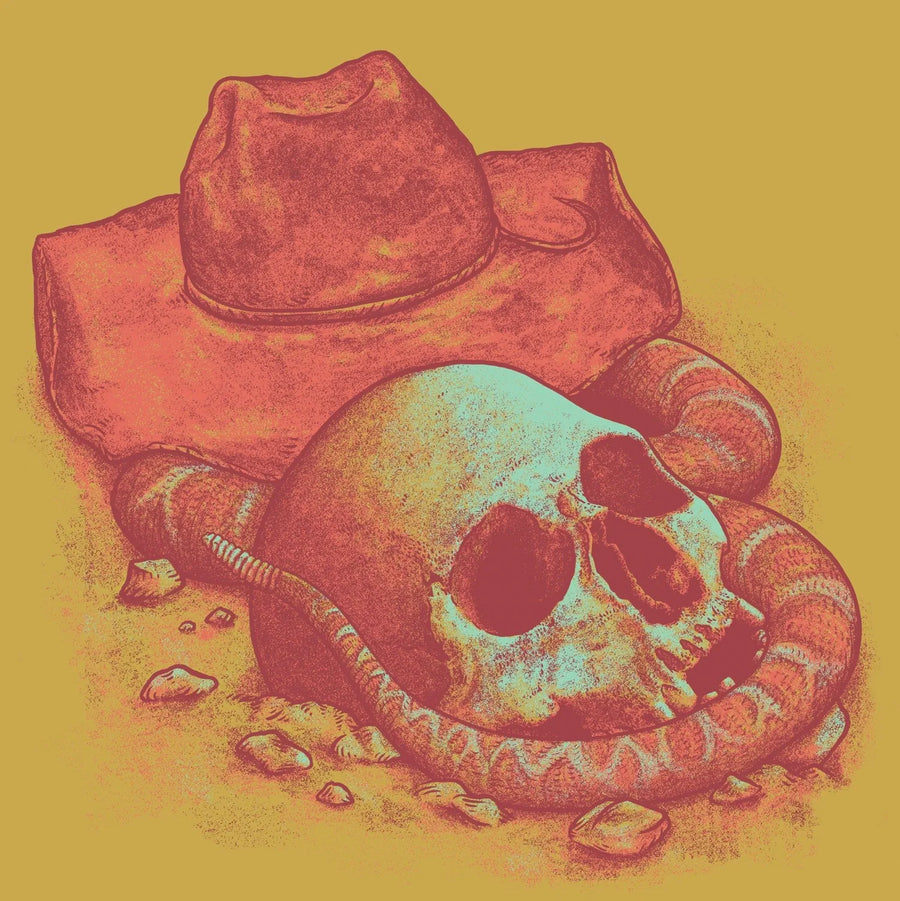 Skull and Snake - Dan Grissom - 12x12"