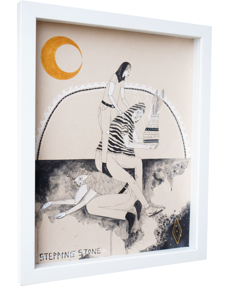 Stepping Stone - Adrian Landon Brooks - 12x16"