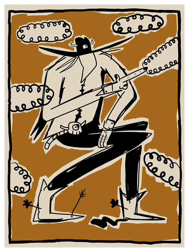 Six Shots at Sundown - Gerardo Rodriguez - Print