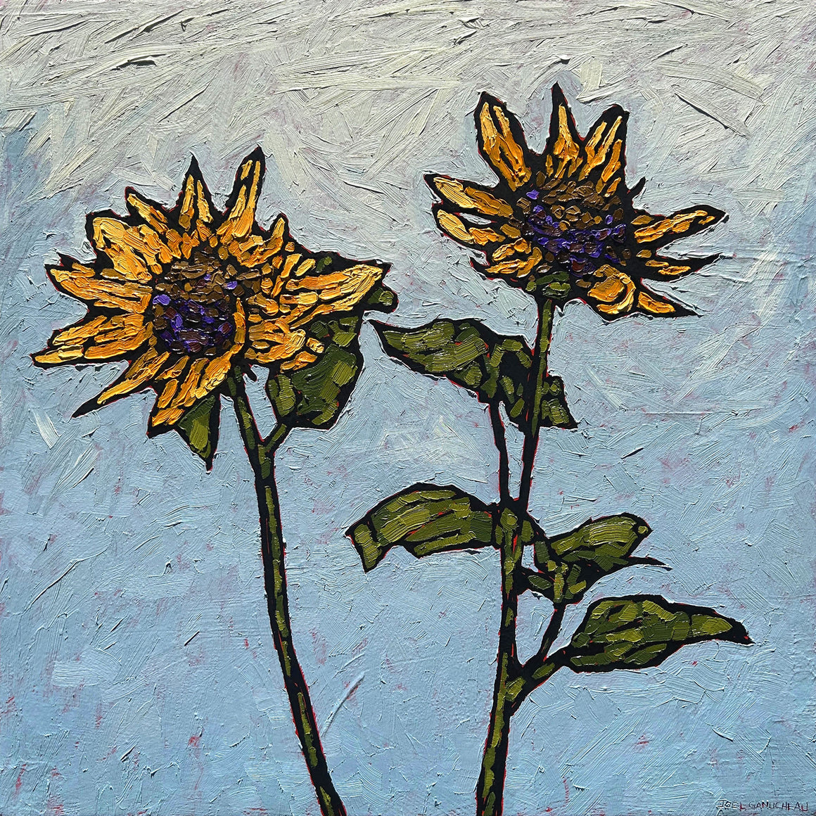 Sunflower Season - ORIGINAL - Joel Ganucheau - 24x24"