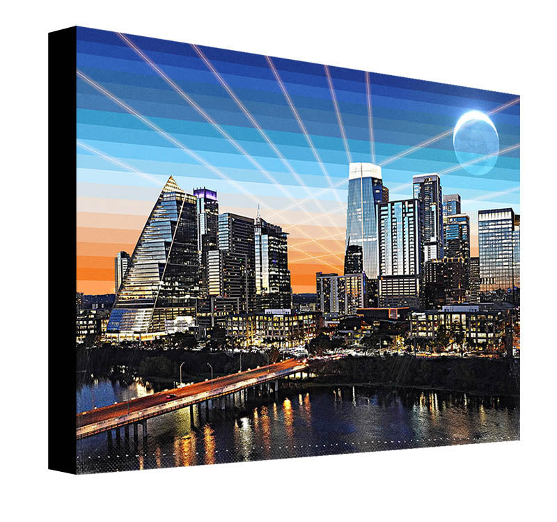 Synth Wave Skyline 2 by Jake Bryer