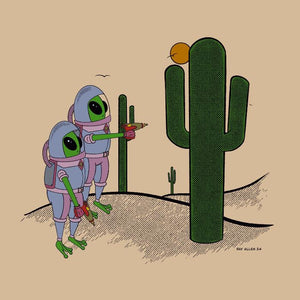 Take Me To Your Leader - Saguaro Edition - Raymond Allen - 12x12"