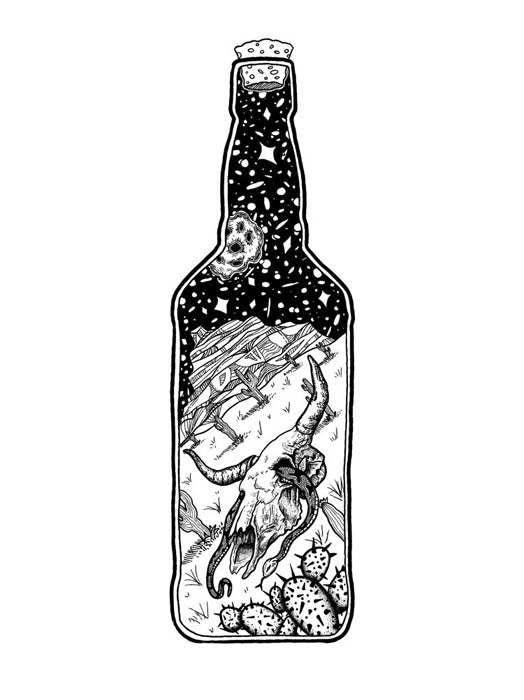 Texas in a Bottle - Ben Stallman - 8 x 11"