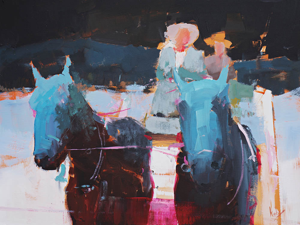 The Riders Were Approaching by Randall Cogburn - PRINT