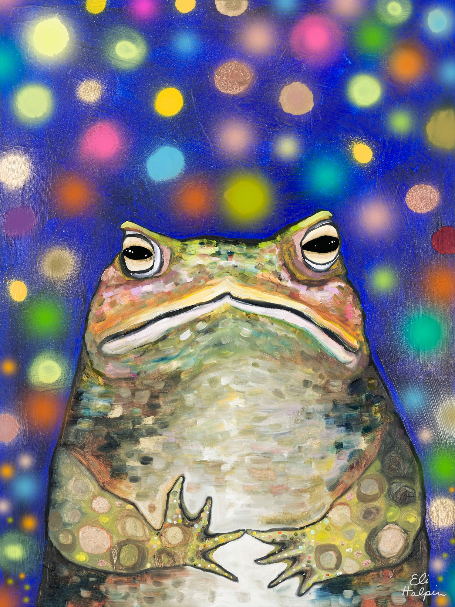 Toad in Fireflies - PRINT - Eli Halpin