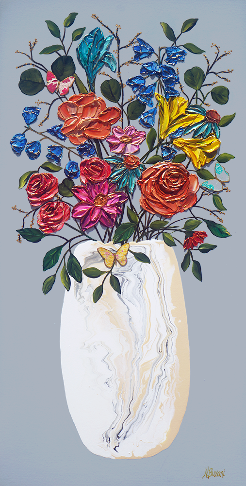 She Dreams In Color - Neena Buxani - 24 x 48"