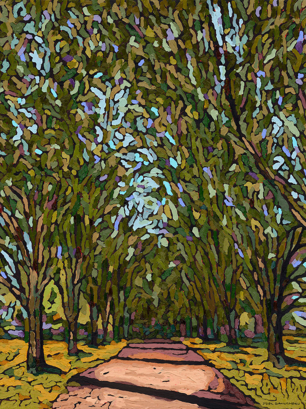 Tree Lined Drive - PRINT - Joel Ganucheau