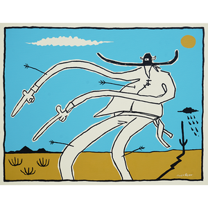 Trouble Out West - Gerardo Rodriguez - 24x30"