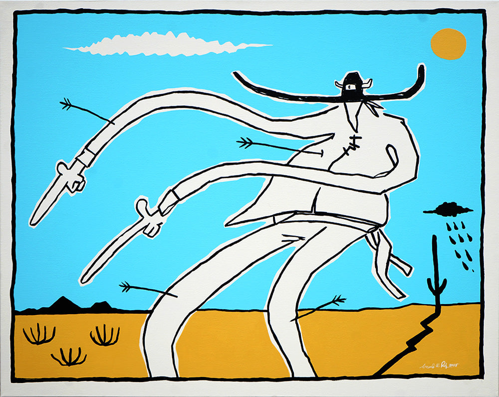 Trouble Out West - Gerardo Rodriguez - 24x30"
