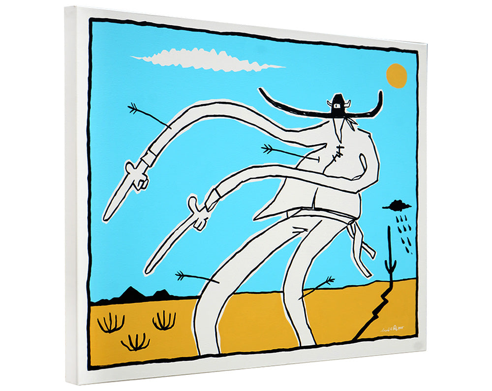 Trouble Out West - Gerardo Rodriguez - 24x30"