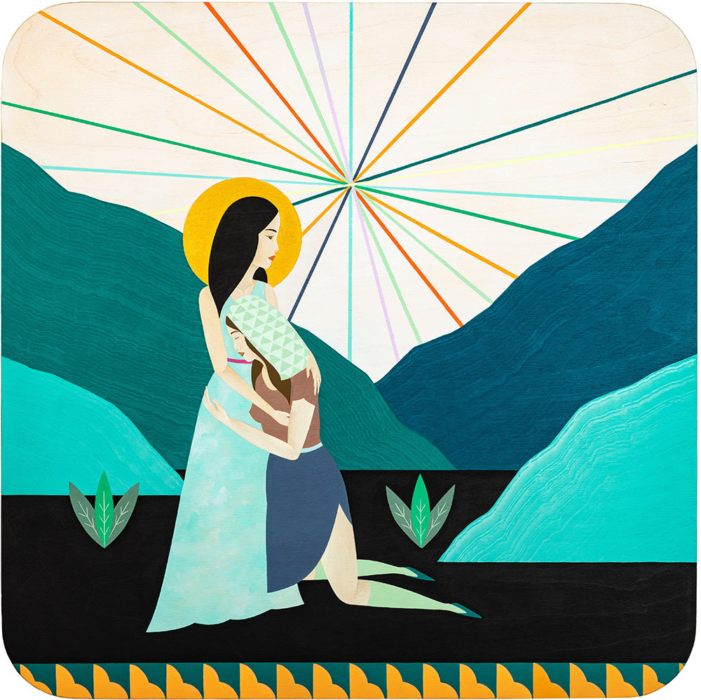 Two Embrace - Adrian Landon Brooks - 19x19"