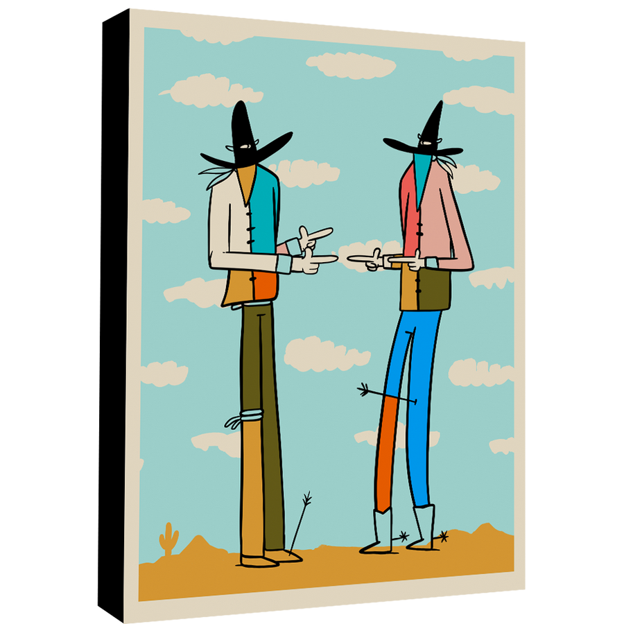 The West Ain't Big Enough For The Two Of Us - Gerardo Rodriguez - Print