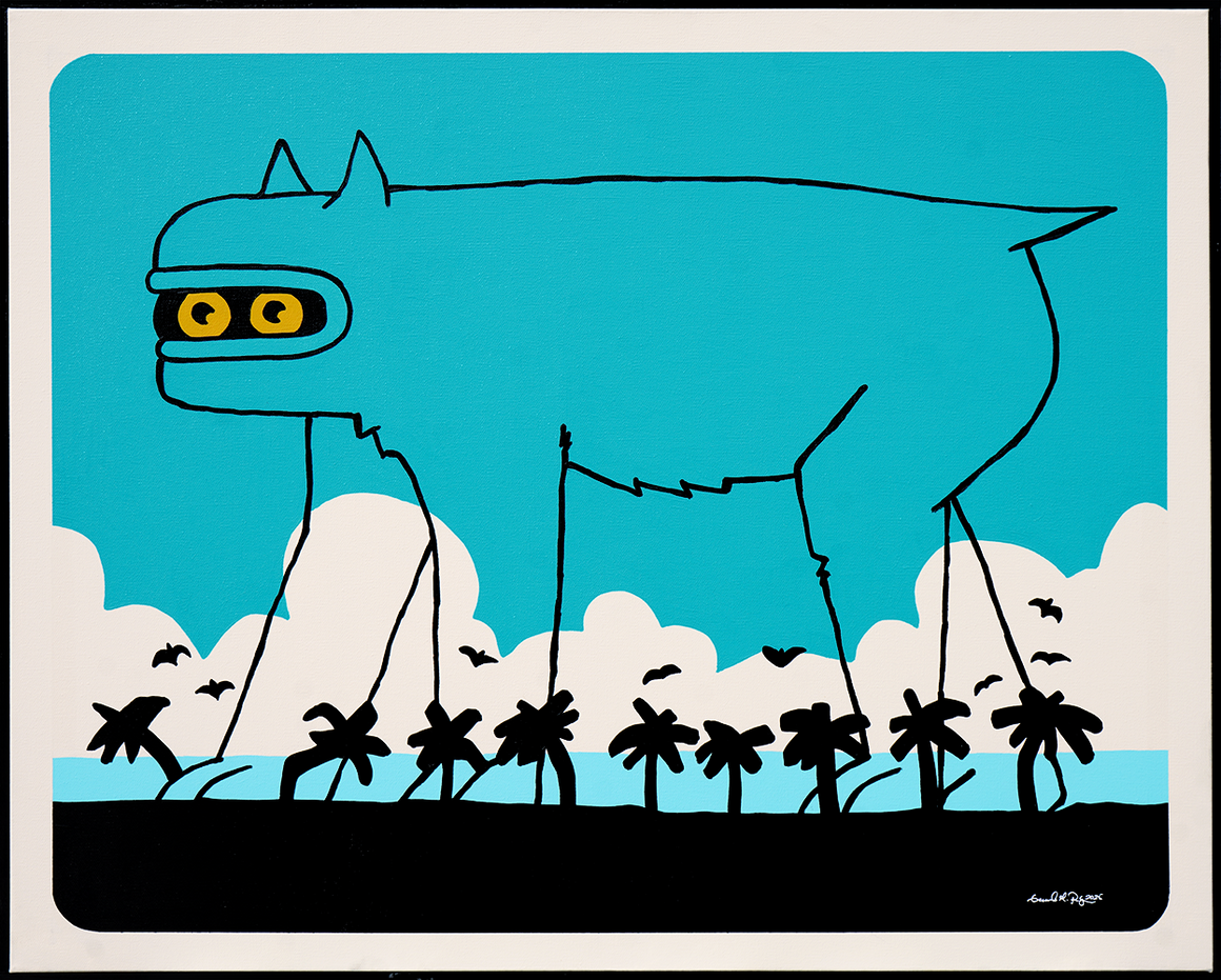Monster in Paradise - Gerardo Rodriguez -  24x30"